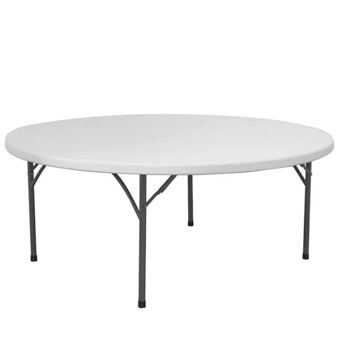 Tables – Folding catering table, white, round, diameter. 180cm to - Carlat