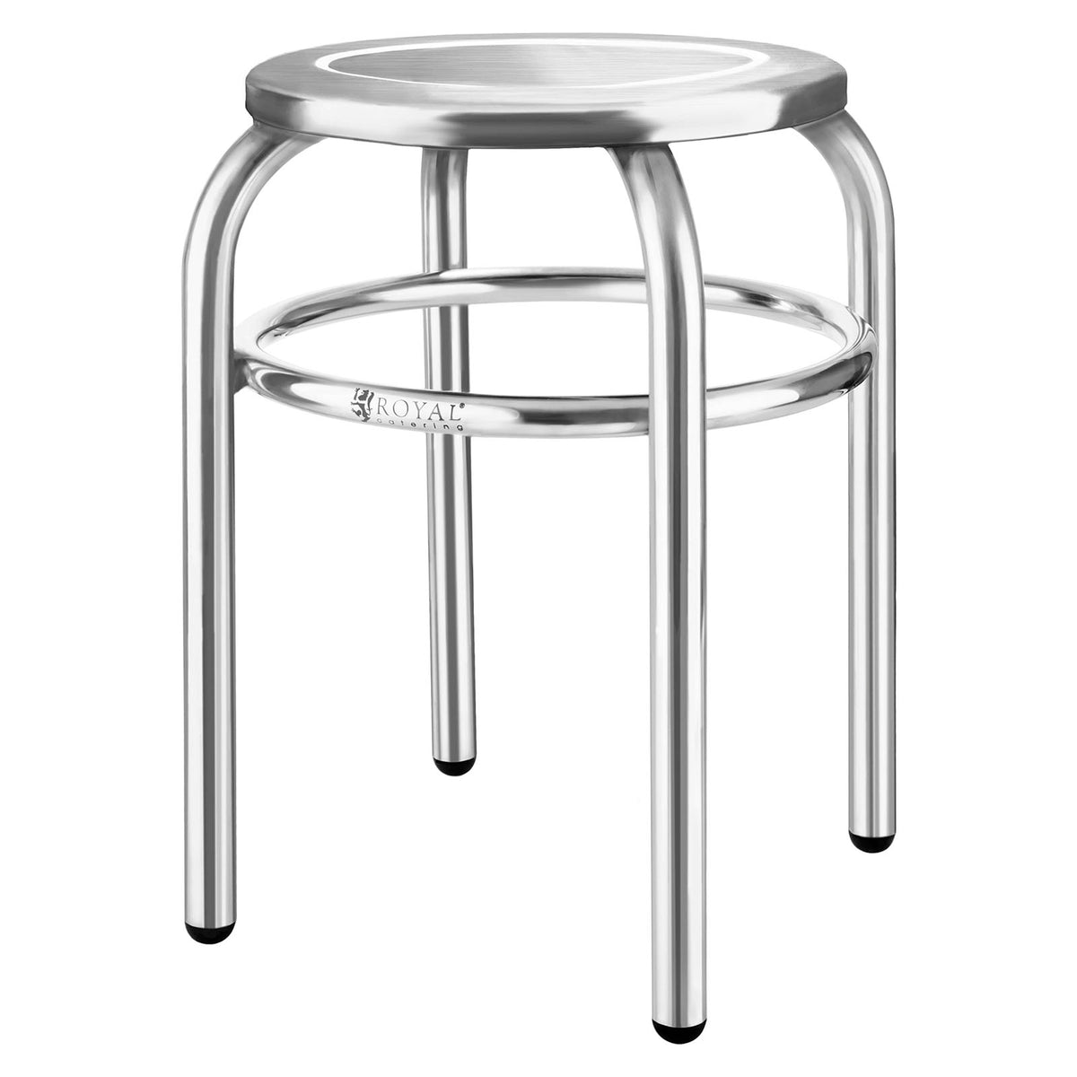 Tables – Round stainless steel stool for the kitchen - Carlat