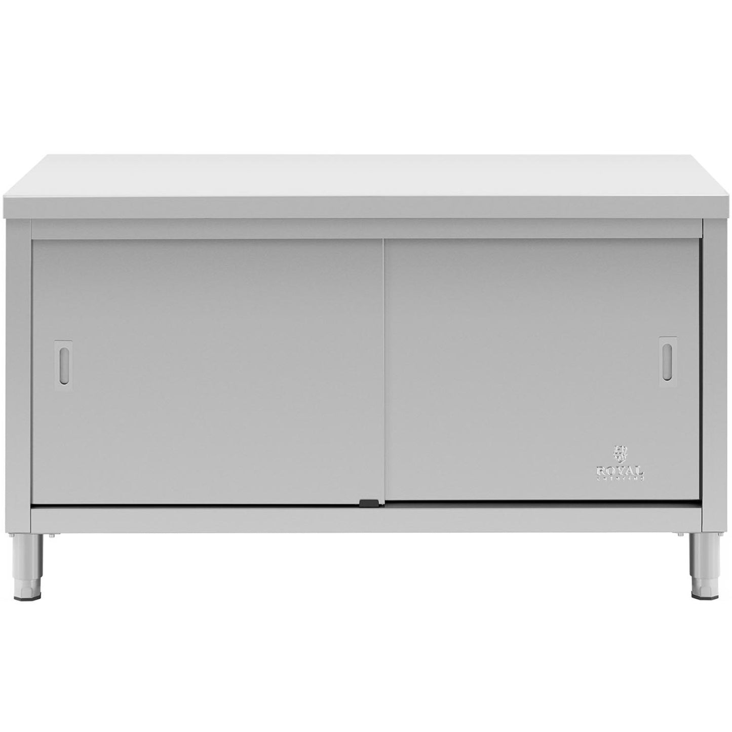 Tables – Table, central worktop with sliding door cabinet, 180 - Carlat