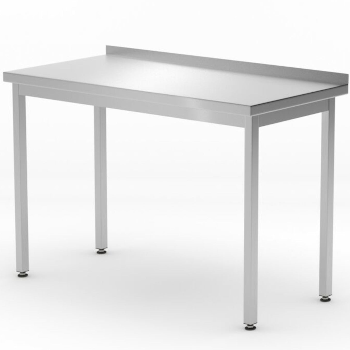 Tables – Wall-mounted worktop table with edge Budget Line STEEL - Carlat