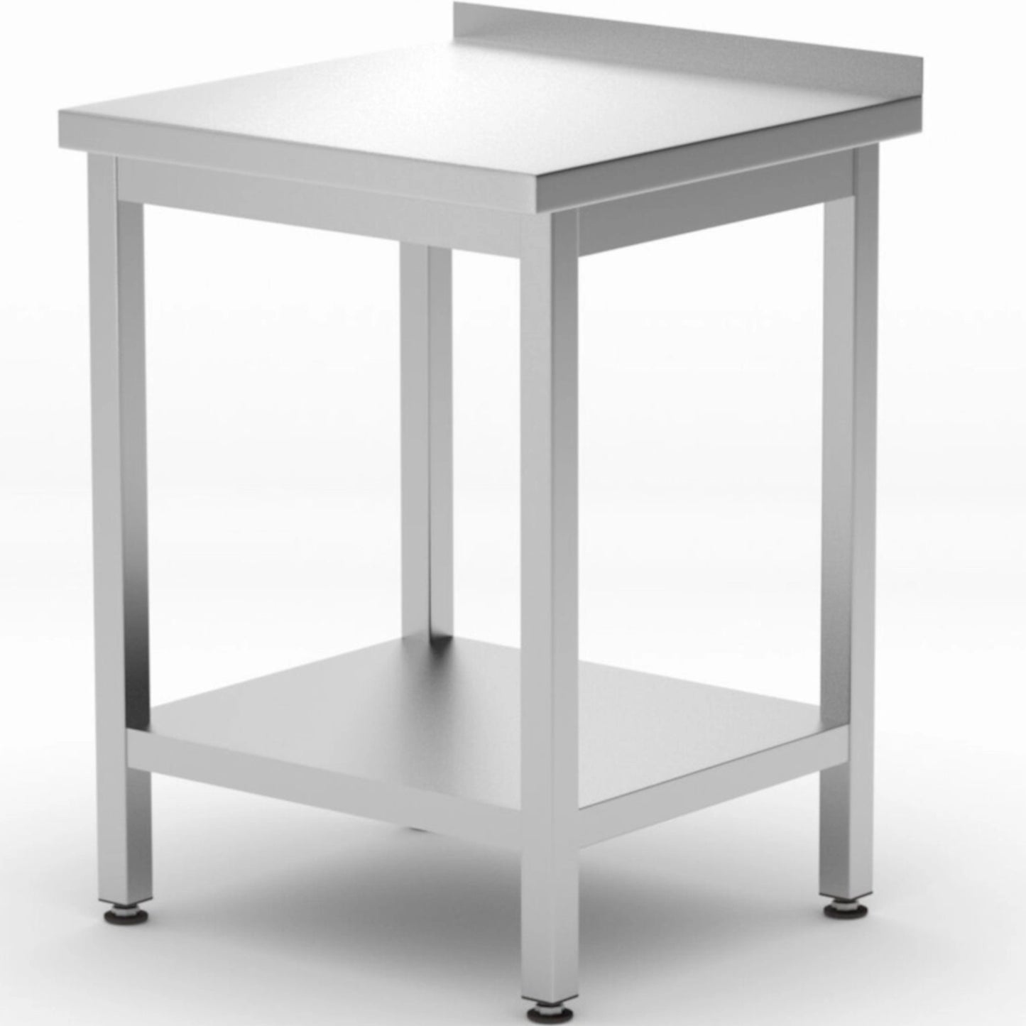 Tables – Wall-mounted worktop table with shelf edge Budget Line - Carlat