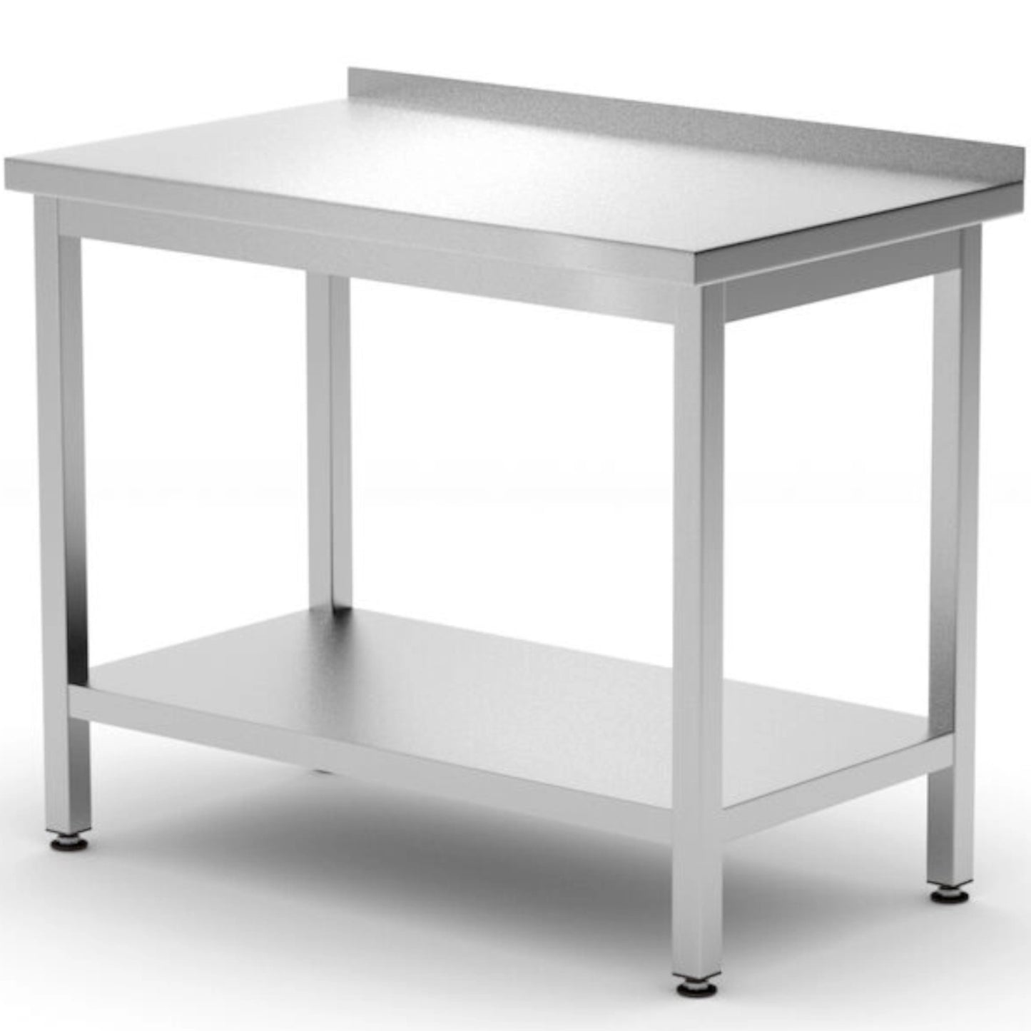 Tables – Wall-mounted worktop table with shelf edge Budget Line - Carlat