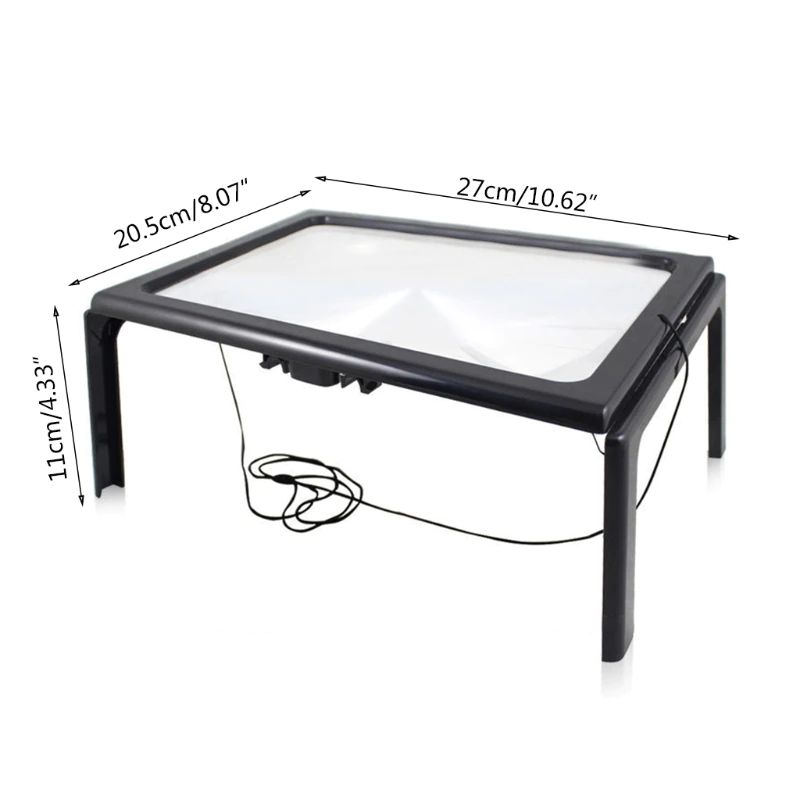 RTO The – A4 LED-Backlit Reading Magnifier with 3x Magnification for Reading – image 4