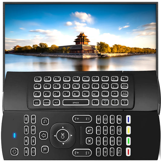 The remaining – Remote control, keyboard, and mouse all in one - Carlat