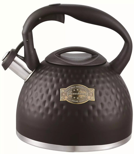 Traditional Teakettles – Kettle, steel, 3 liters, black Klausberg - Carlat