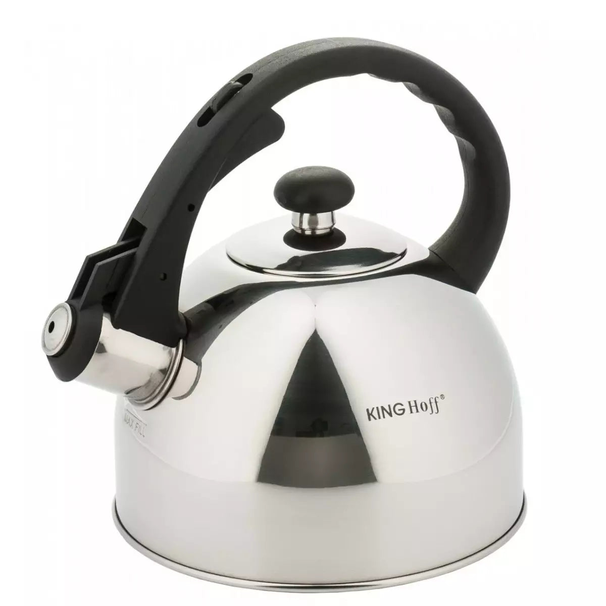 Traditional Teakettles – Kinghoff 2-Liter Traditional Silver Kettle - Carlat
