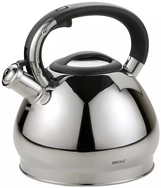 Traditional Teakettles – Kinghoff 3.4-liter Traditional Silver Kettle - Carlat