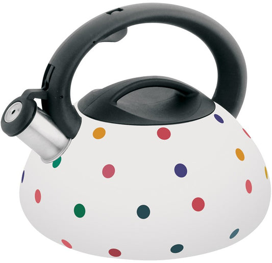 Traditional Teakettles – Klausberg Traditional 3-Liter White Polka-Dot Kettle - Carlat