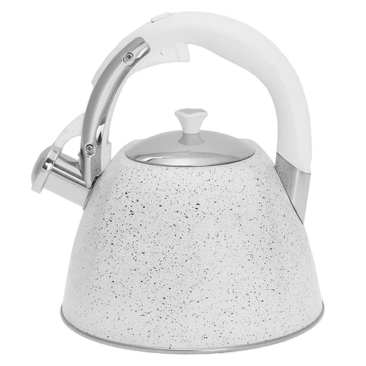 Traditional Teakettles – Traditional 3-liter Kettle, White Marble Klausberg - Carlat