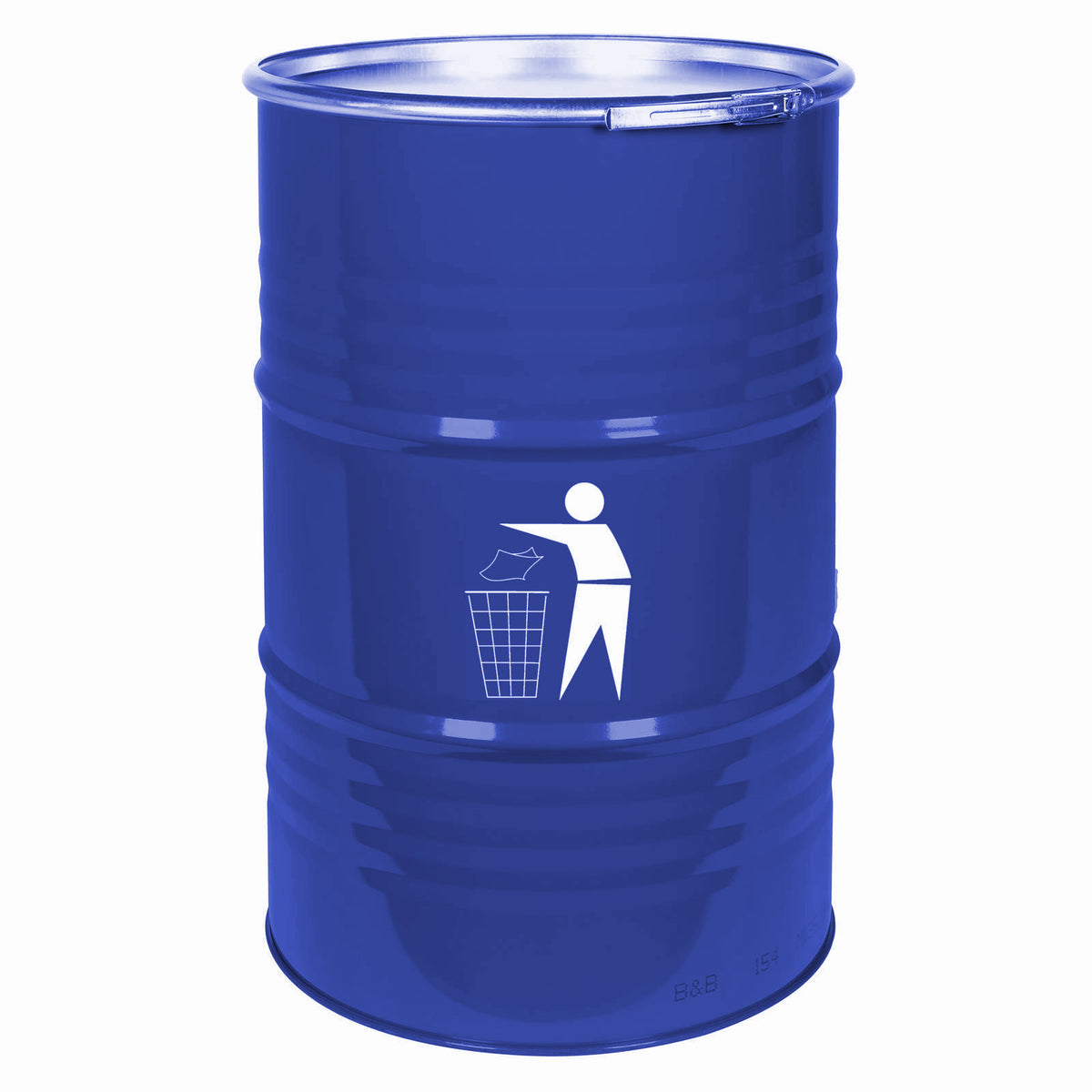 Trash Cans – Outdoor container, garbage bin, durable steel BARREL - Carlat