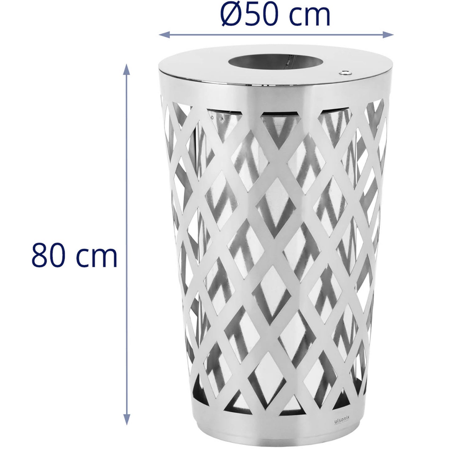 Trash Cans – Urban waste bin, external, round, diameter. 50 - Carlat