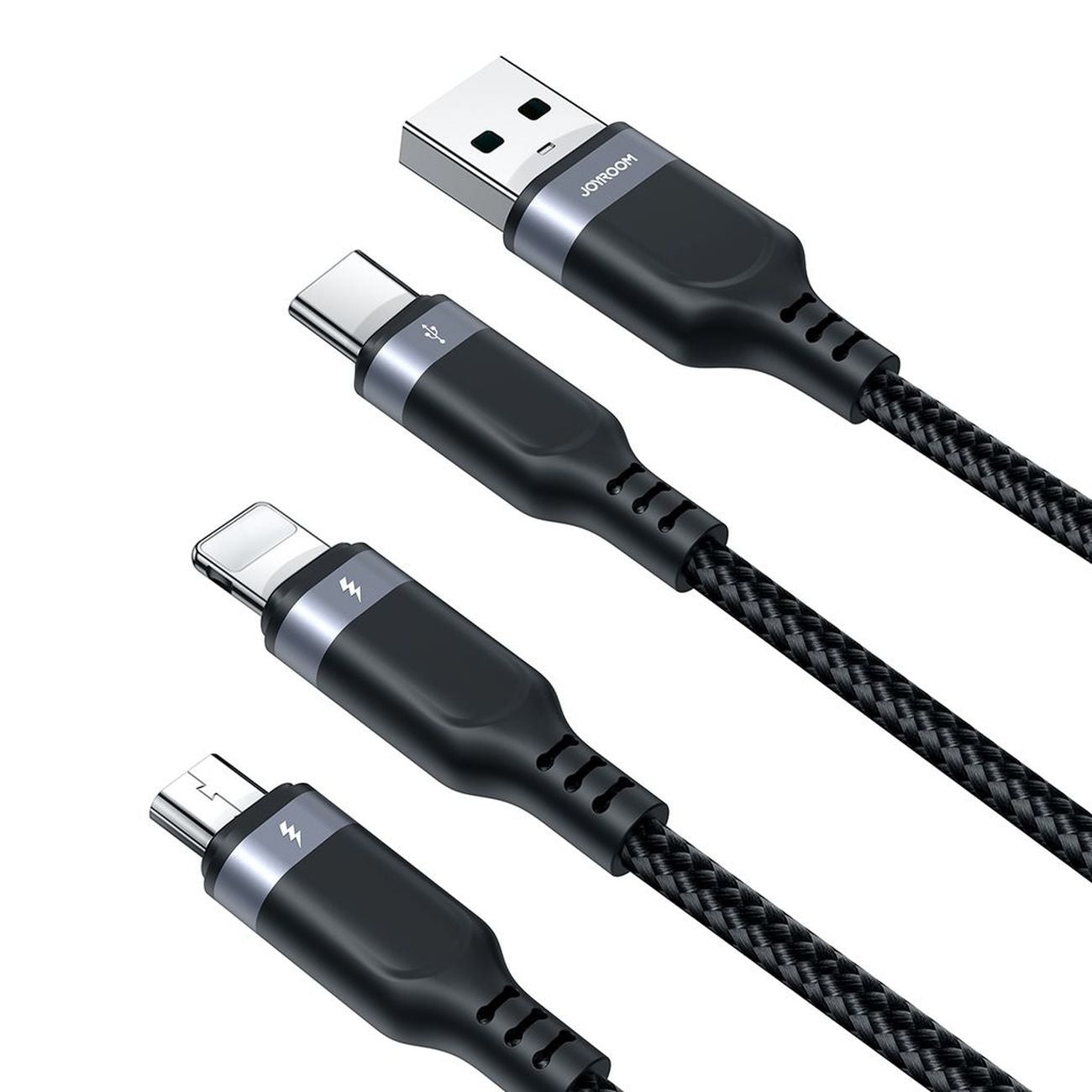 USB Cables – 3in1 USB-A - Lightning USB-C MicroUSB cable - Carlat