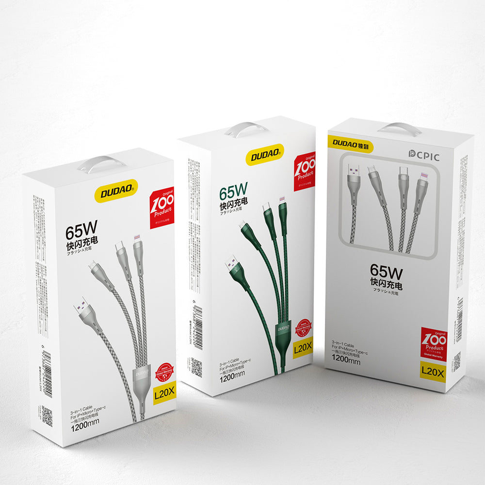 USB Cables – 3in1 cable USB - Lightning microUSB USB-C - Carlat