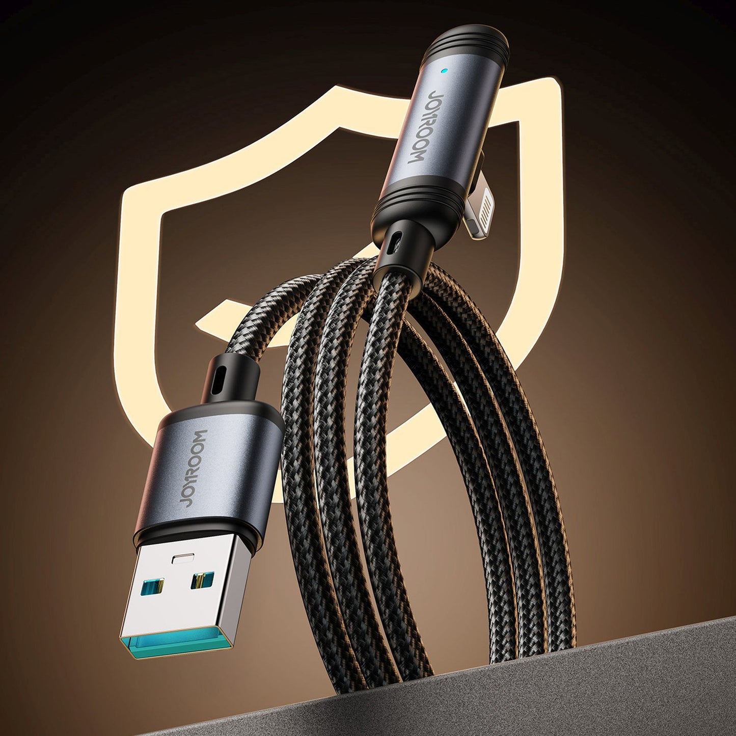 USB Cables – Angled USB-A iPhone Lightning 3A cable 1.2m - Carlat