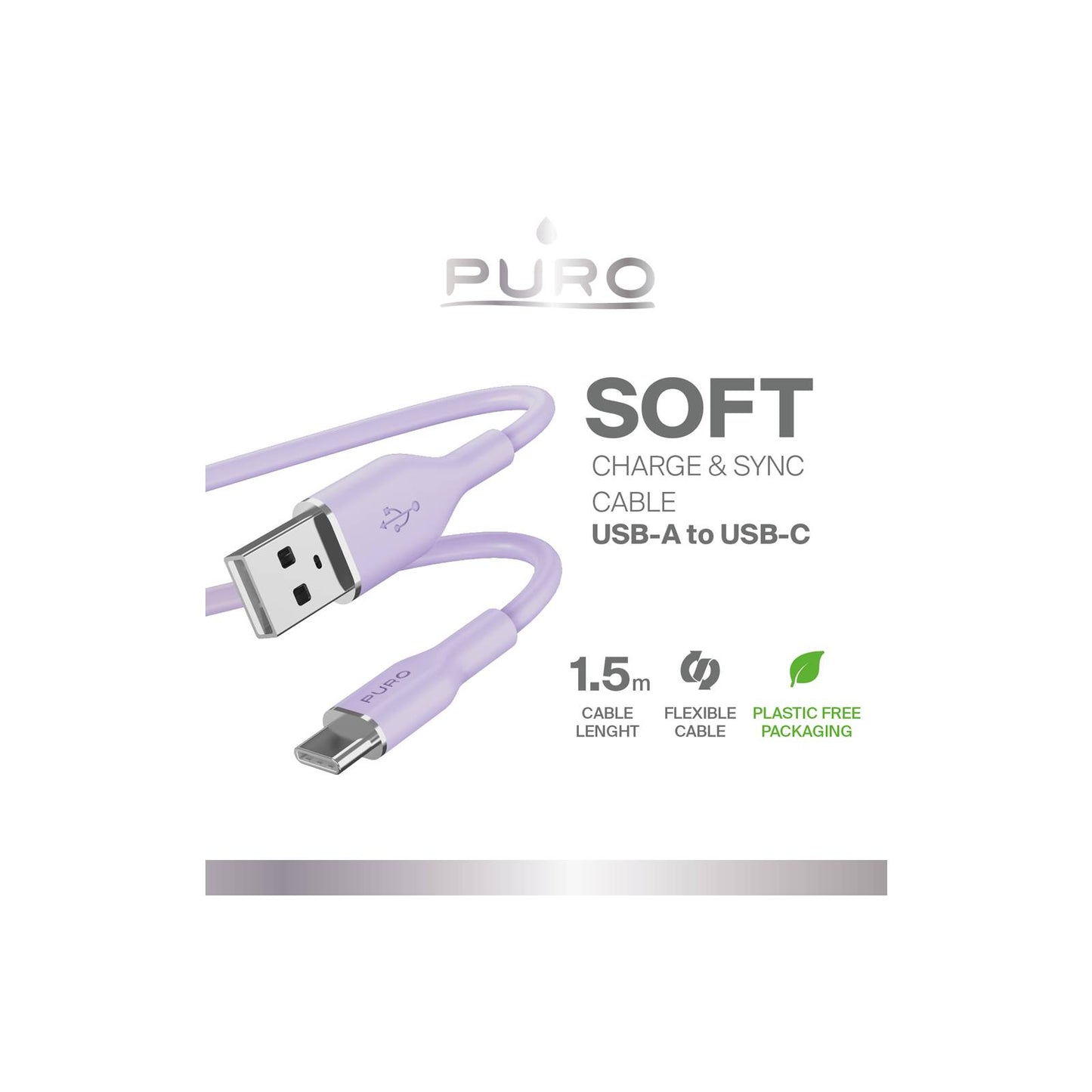 USB Cables – USB-C - USB-C cable 100W 1.2m purple - Carlat