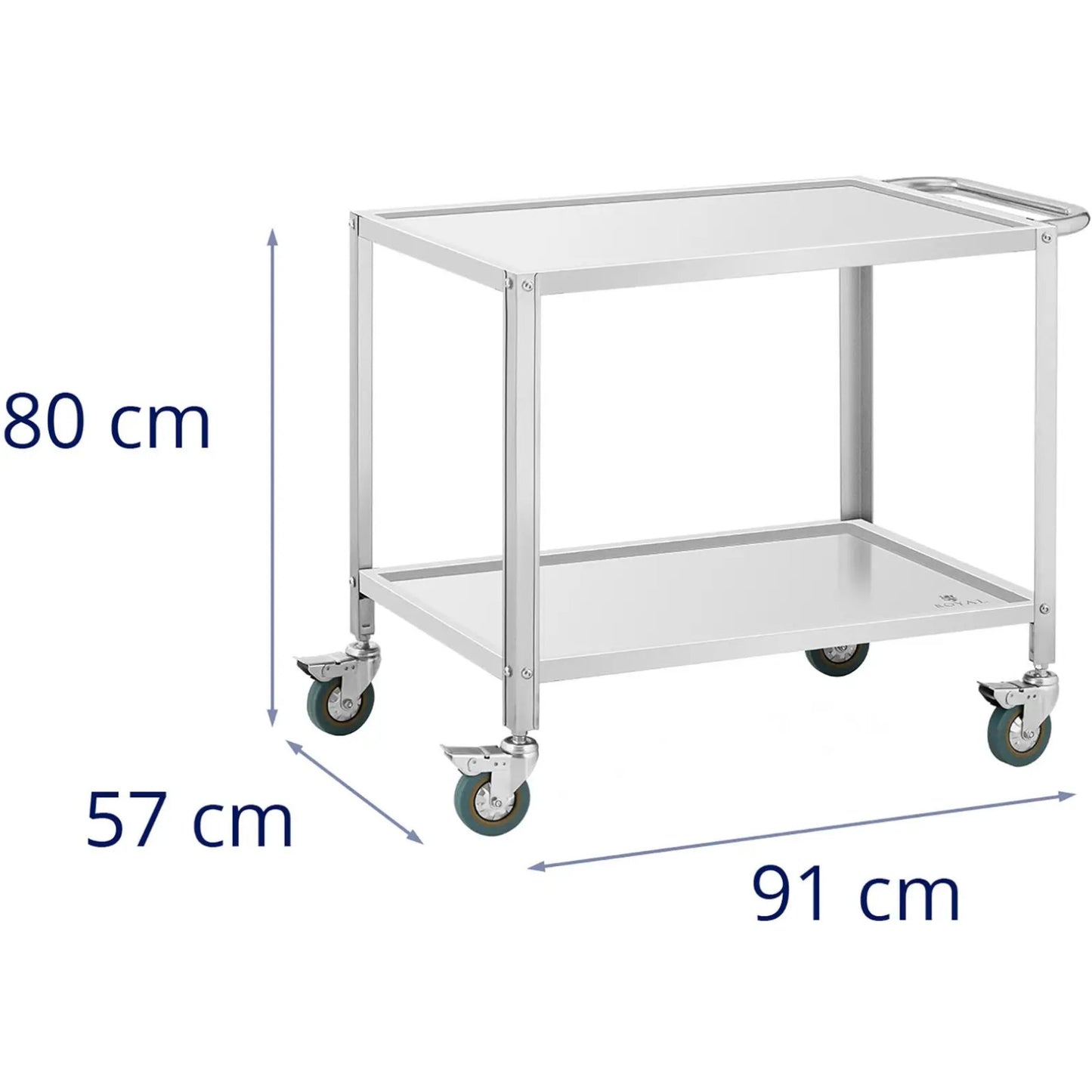 Utility Carts – Catering waiter trolley for serving, 3 shelves, - Carlat