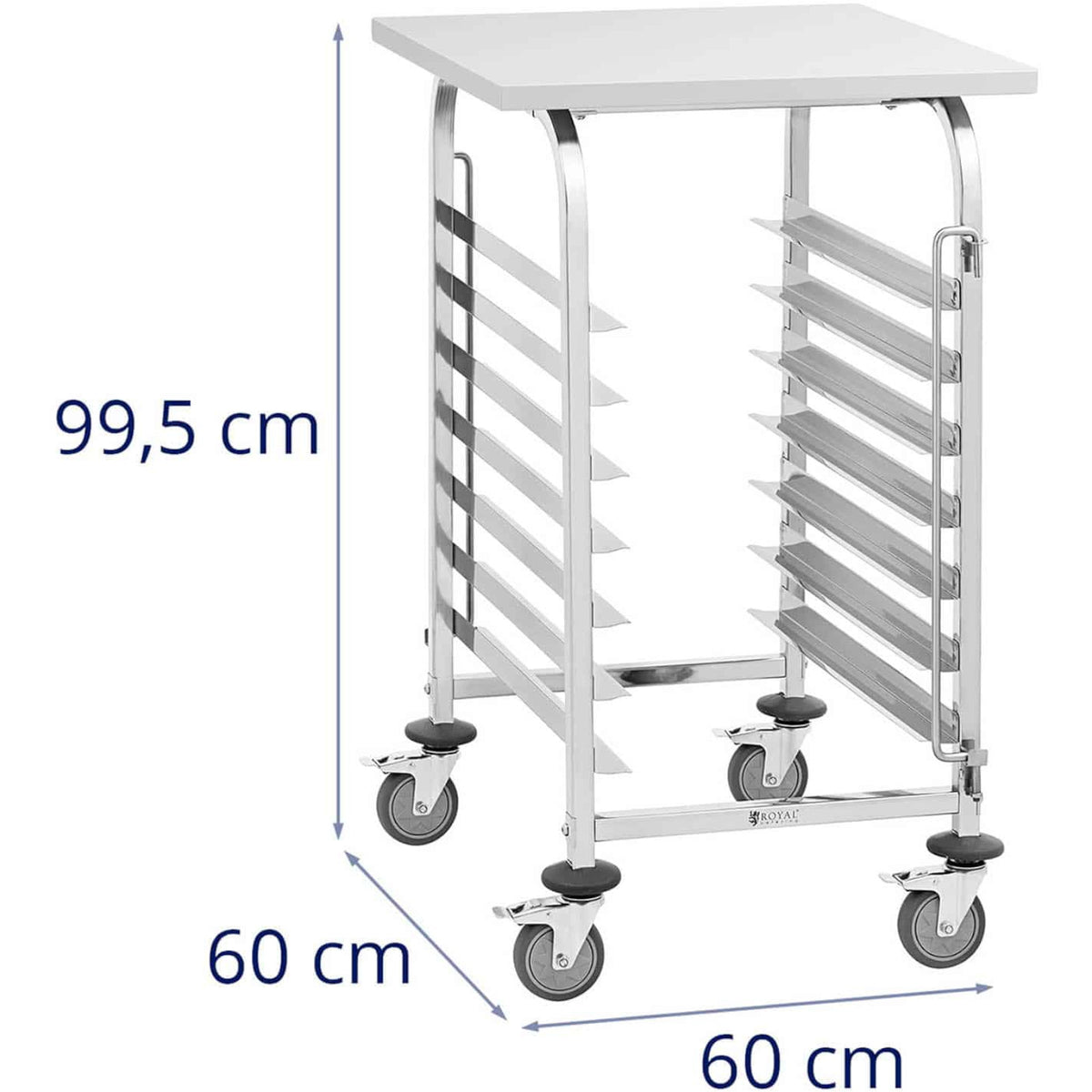 Utility Carts – Catering waiter trolley with shelf for transporting - Carlat