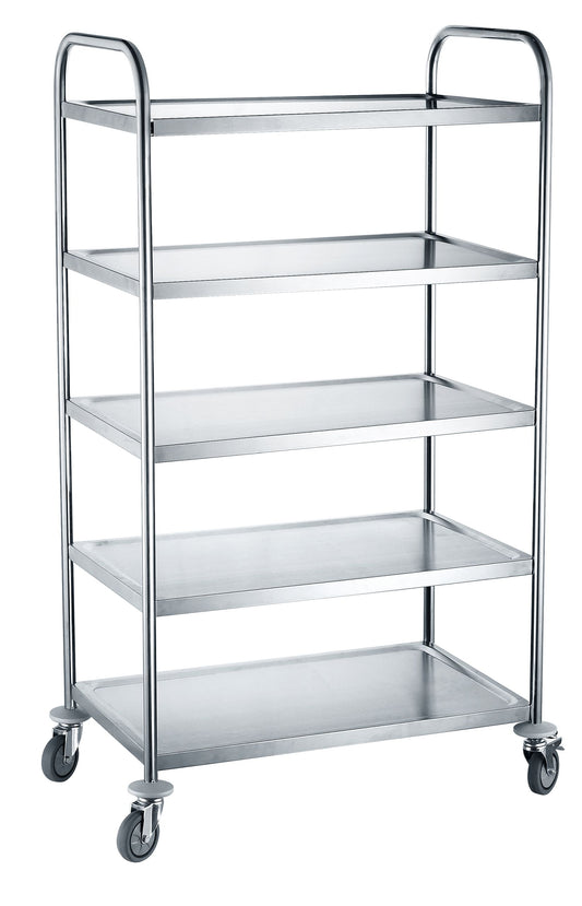Utility Carts – Wózek kelnerski stalowy 5-półkowy - Hendi 810125 - Carlat