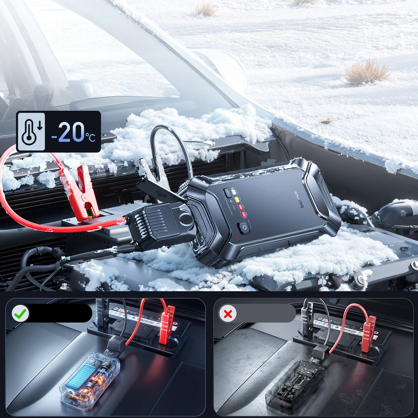 Vehicle Parts & Accessories – Jump starter vehicle starting device - Carlat