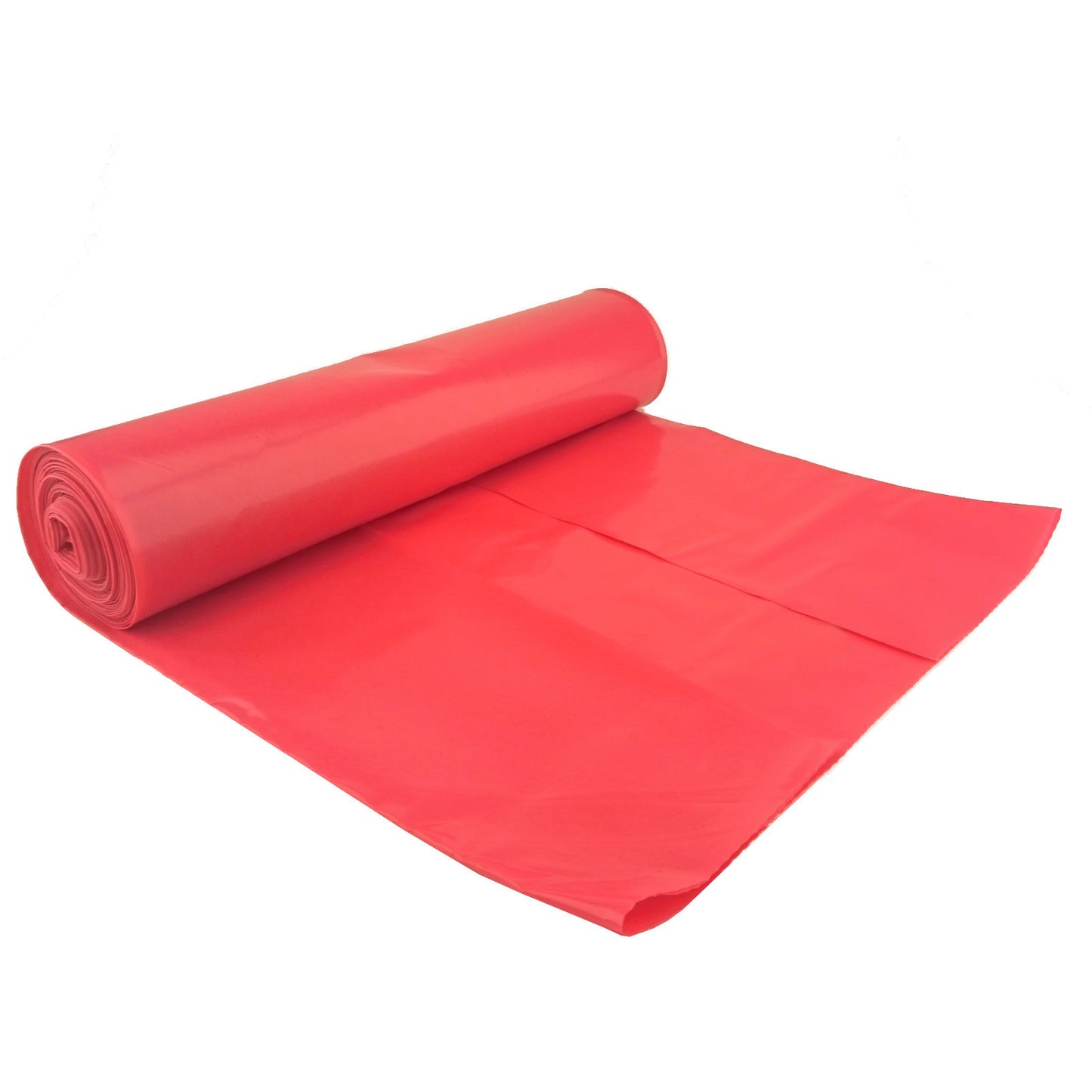 Waste bags thick 80 micros. durable roll 5pcs - red 240L - Carlat