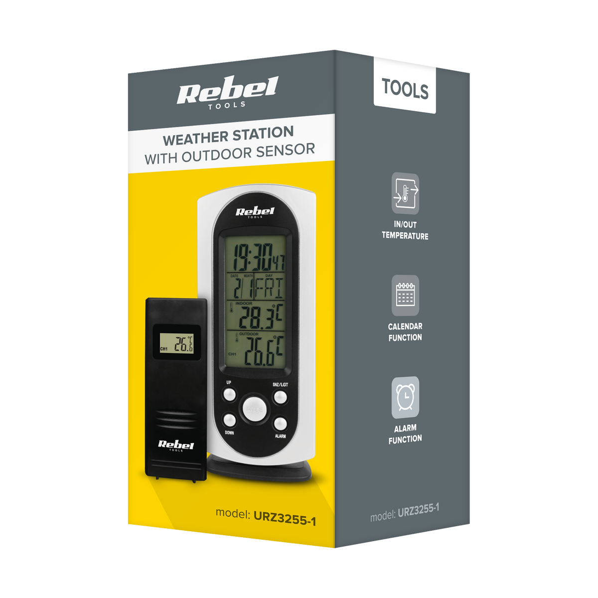 Weather stations, thermometers – Wireless weather station with an outdoor sensor - Carlat