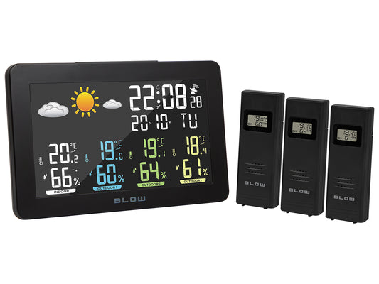 Weather stations, thermometers, and – 50-391# Blow WS202 Wireless Weather Station - Carlat