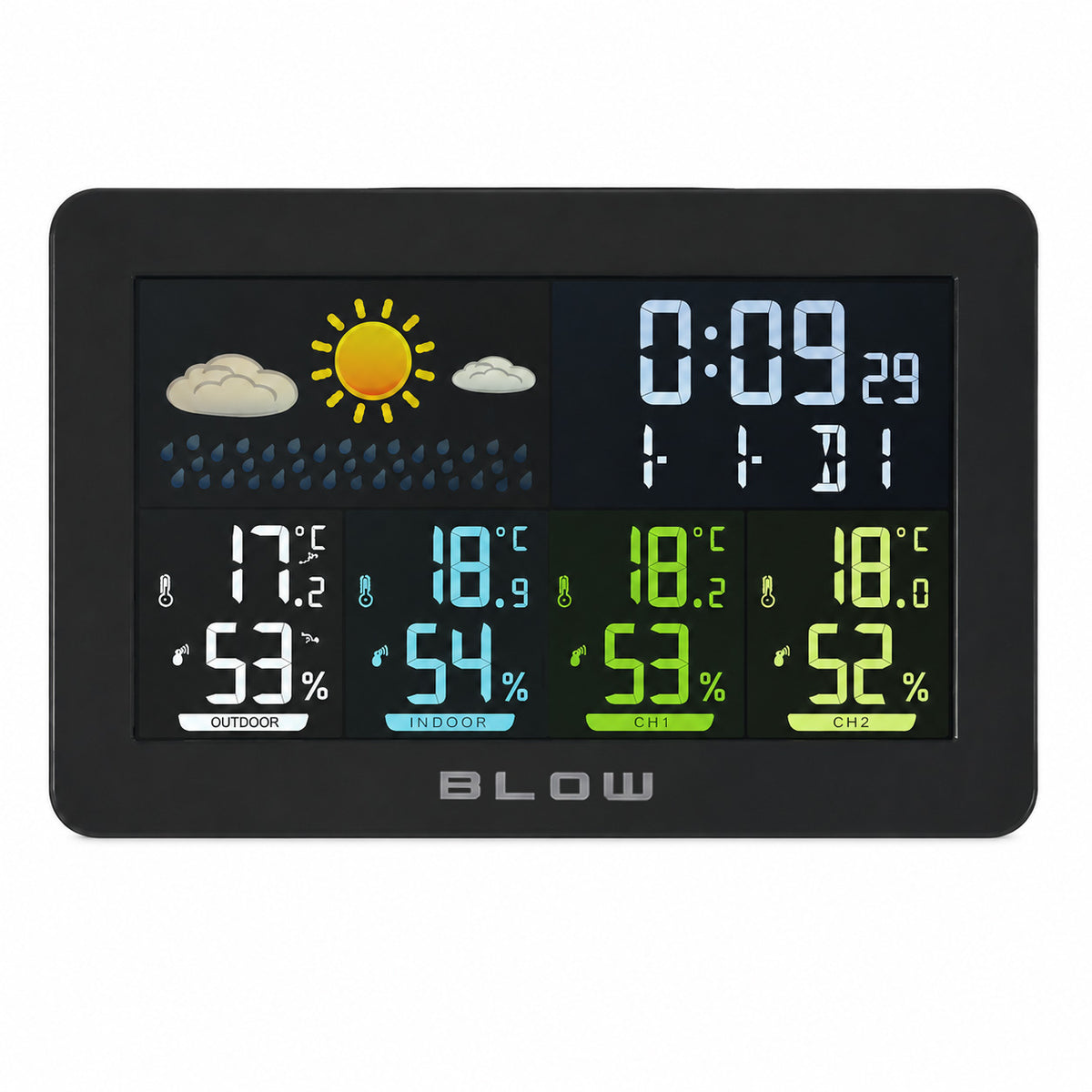 Weather stations, thermometers, and – 50-391# Blow WS202 Wireless Weather Station - Carlat
