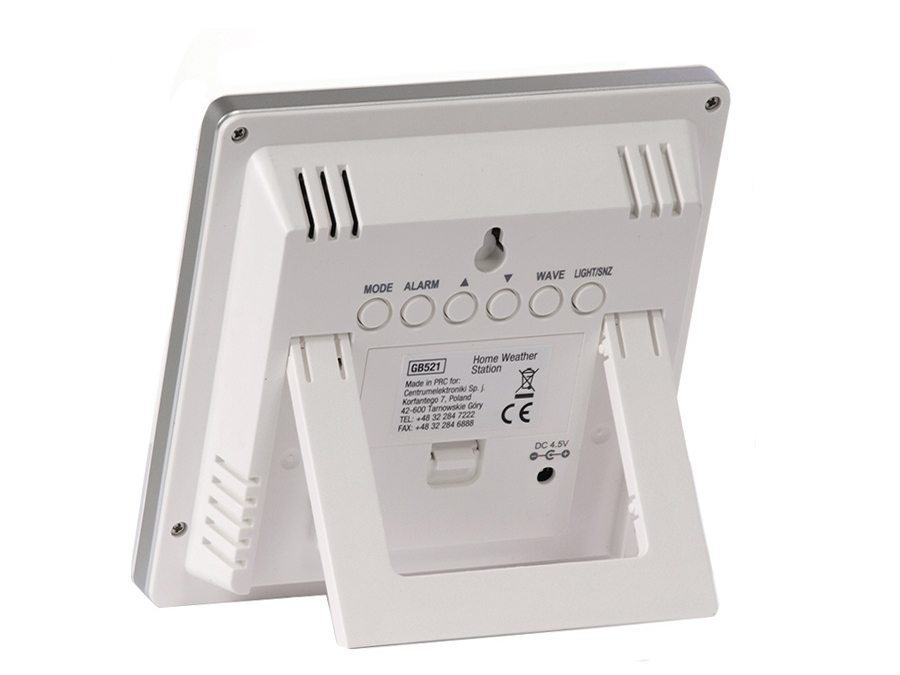 Weather stations, thermometers, and hygrometers – GB521W Wireless Weather Station, White - Carlat