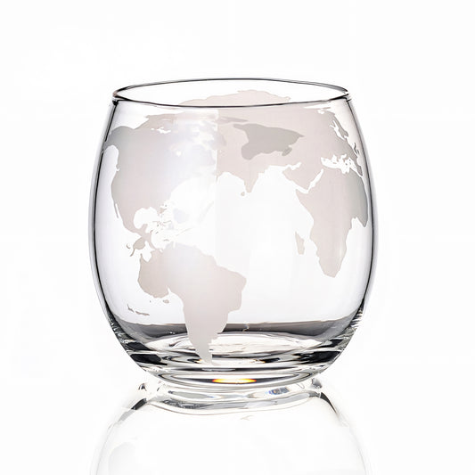 Whiskey Set: Globe Decanter and Glasses—Birthday Gift for a Guy or Dad - Carlat