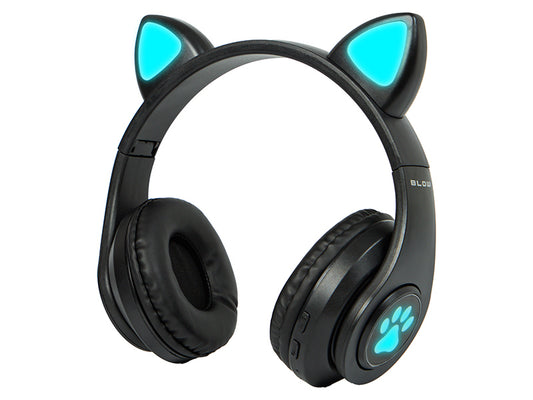 Wireless – 32-822# Bluetooth 5.0 Headphones with LED Lights, Black Ears - Carlat