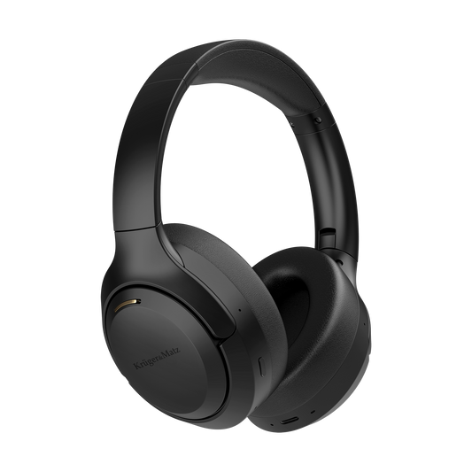 Wireless Over-Ear Headphones with ANC, Kruger&Matz F8A, Black - Carlat