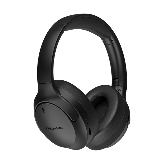 Wireless Over-Ear Headphones with ANC, Kruger&Matz Street 4, Black - Carlat