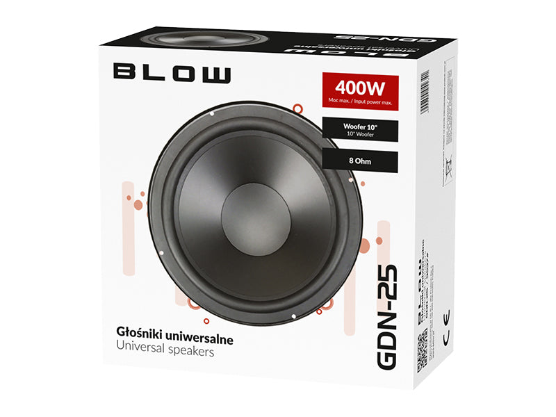 Woofer, midrange, and tweeter speakers – 9537# Blow GDN25 8-ohm Speaker - Carlat