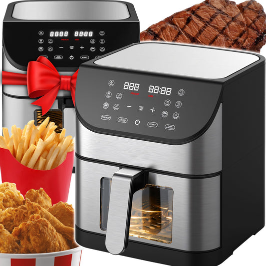 XXL Oil-Free Air Fryer, 8 L, 1800 W, Viewing Window, 12 Programs - OR1308 - Carlat
