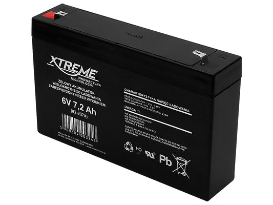Blow Gel – 82-207# Gel Battery 6 V 7.2 Ah Xtreme 151x93x35_4.8