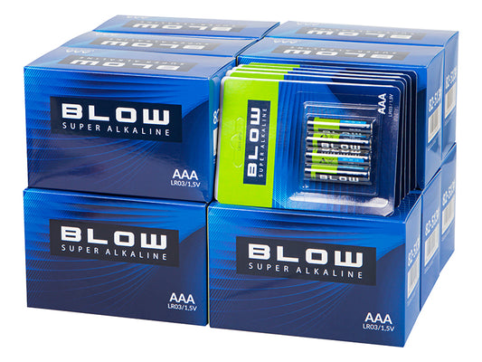 Blow 82-669# Blow Super Alkaline AAA LR3 Batteries, Blister Pack, Carton of 480