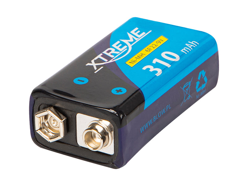 Blow Rechargeable batteries: 9V (6F22) – 82-605# Ni-MH 9V 310mAh Xtreme Battery – image 2