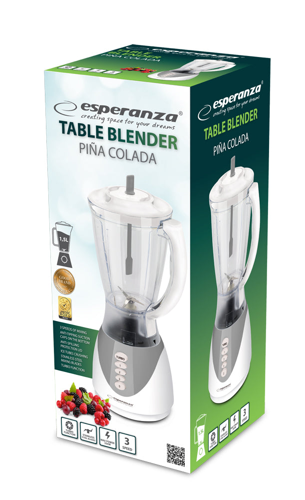 Esperanza Mixers and Blenders – EKM023E Esperanza Pitcher Blender, Piña Colada, Gray – image 6