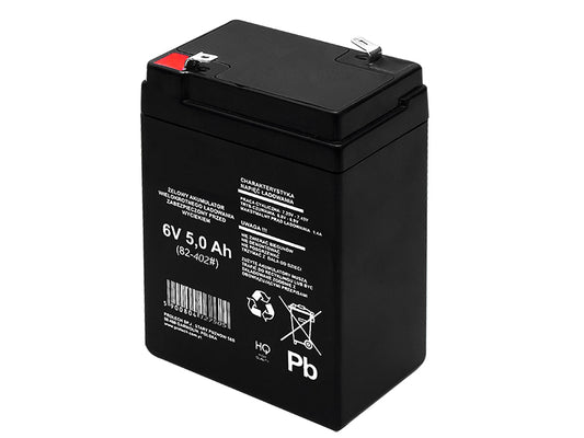Blow Gel batteries – 82-402# Bluetec 6V 5Ah gel battery 100x71x49_4.8