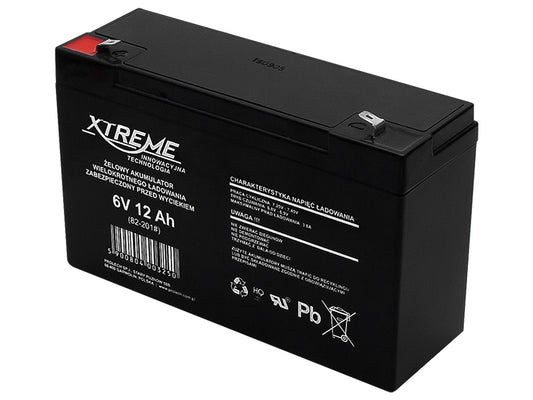 Blow Gel batteries – 82-201# 6V 12Ah Xtreme Gel Battery 151x94x50_4.8"