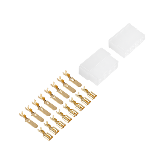 LP Connector housings and pins – 8-pin connector housing (plug + socket)