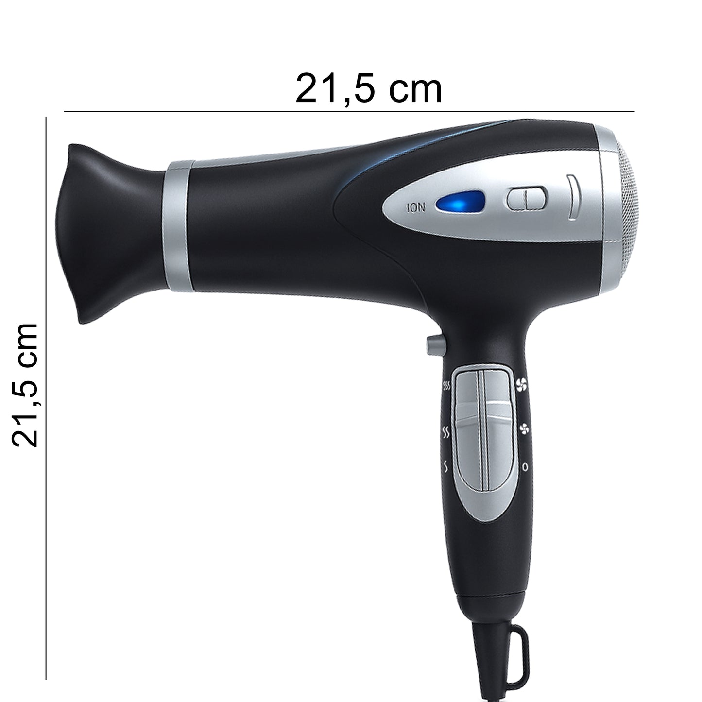 RTO 5-in-1 Hair Dryer, 2000 W, Ionization, Diffuser, Concentrator, Cool Air Setting – image 4