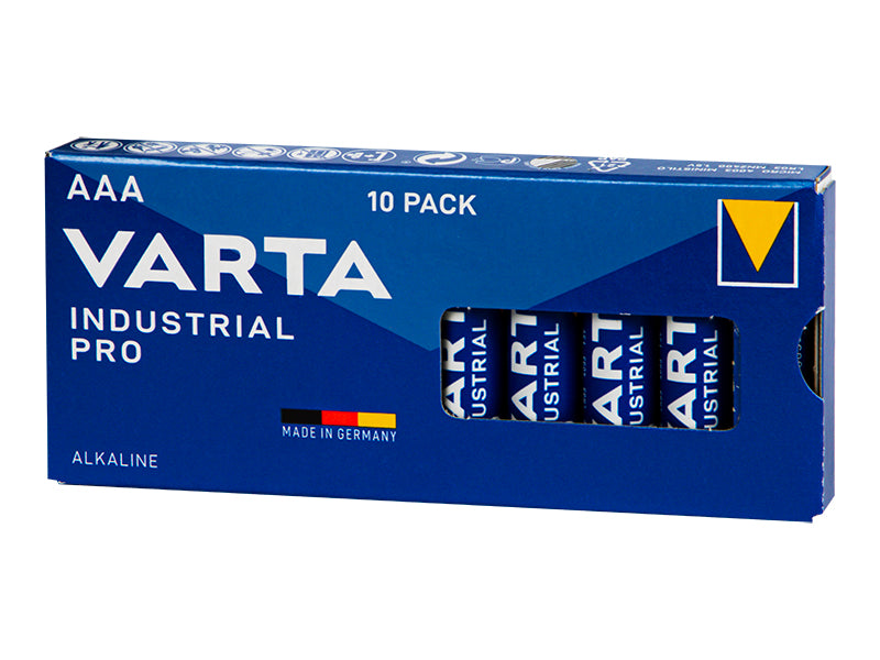 Blow 82-580# Varta Industrial AAA LR3 Alkaline Battery, 10-pack cardboard box