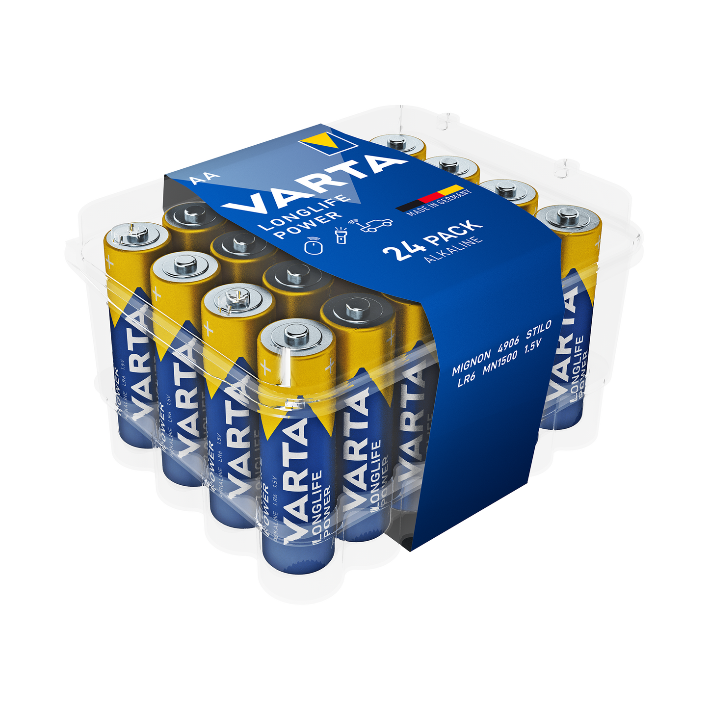 Varta VARTA LR06 Longlife Power CVP24 Alkaline Battery, 24 per box
