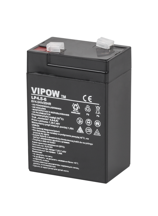 Vipow Gel batteries – VIPOW 6V 4.5Ah Gel Battery