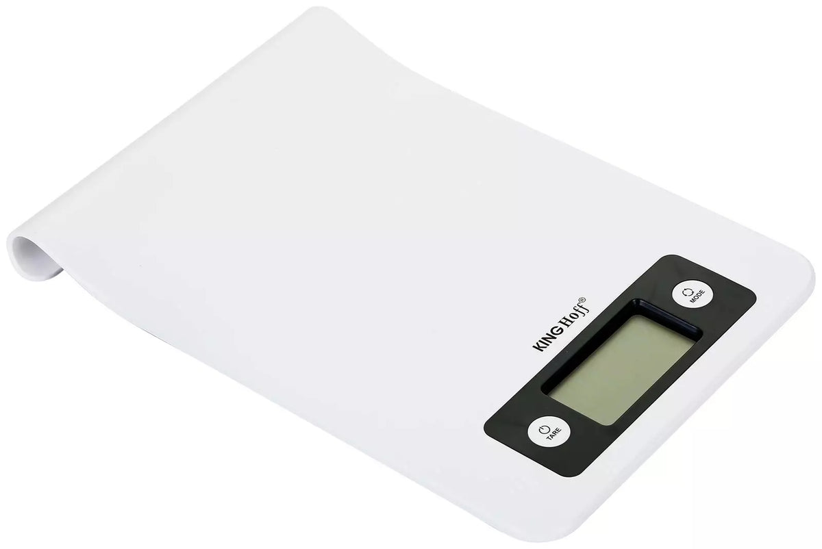 KINGHoff Kitchen scales – Kitchen scale, white, 5 kg, Kinghoff