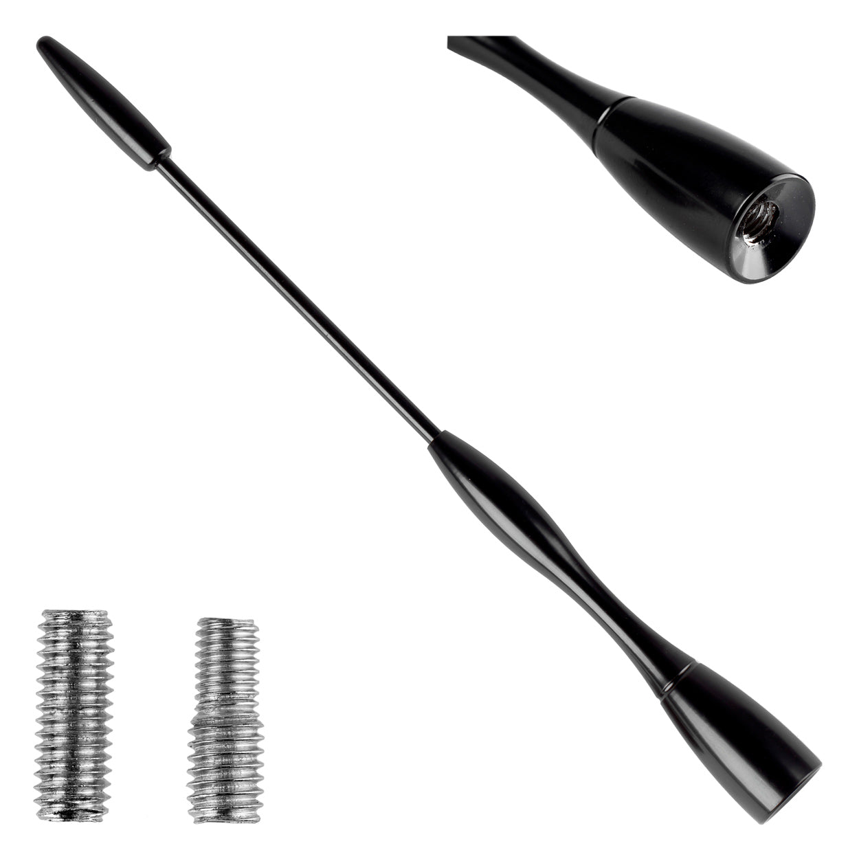 AMiO Car Antenna, 16 cm Antenna Mast, 5/6 mm Adapter, ANTM04, AMIO-01052