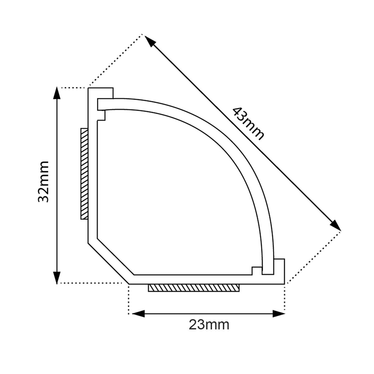 Maclean Maclean Cover Strip, Cable Duct with Tape, White, 1.5 m, 43 × 23 mm, MCTV-575 – image 8