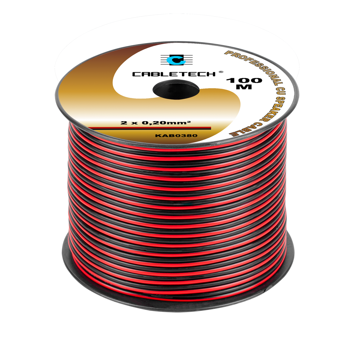 Cabletech Speaker Cables – 0.2 mm black-and-red speaker cable