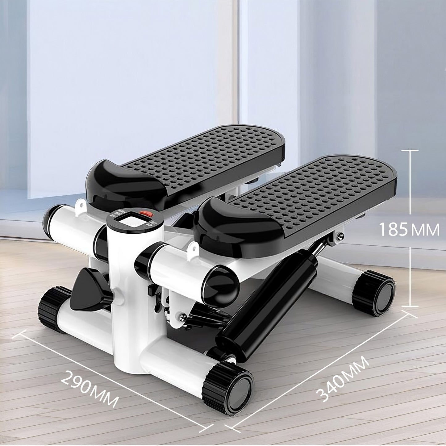RTO Simple Stepper with Exercise Cables, LCD Counter, and Adjustable Fitness Settings – image 4